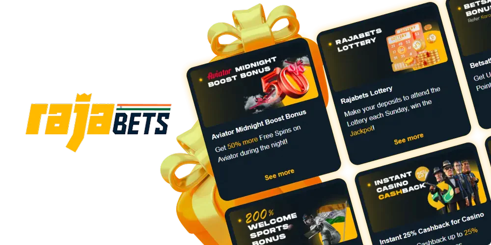 Bonuses and promotions for Rajabets players in India